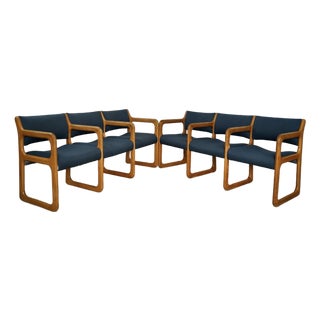 1970’s Mid-Century Modern Tandem Seating Waiting Room Chairs Benches - A Pair For Sale