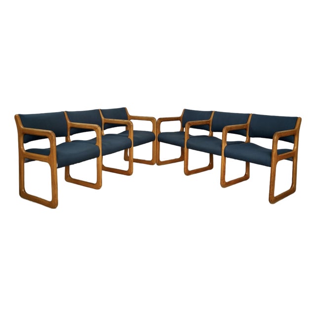 1970’s Mid-Century Modern Tandem Seating Waiting Room Chairs Benches - A Pair For Sale