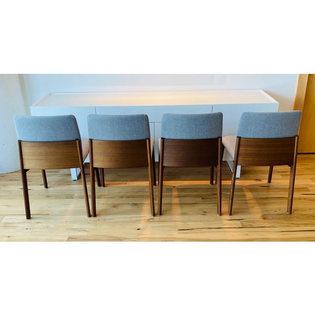 Set of Six Design Within Reach Modern Gray Dining Chairs For Sale - Image 10 of 16