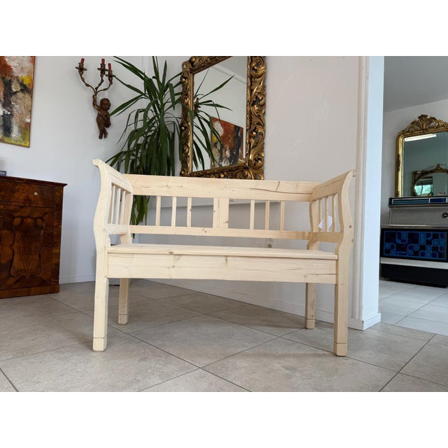 Natural Wood Kitchen Bench For Sale - Image 5 of 9