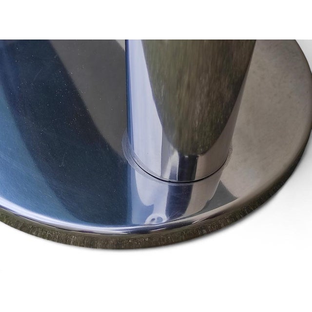 Console Table in Smoked Glass and Chromed Steel, 1970s For Sale - Image 11 of 13