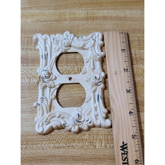 Metal Mid-Century Modern Cast Iron Outlet Covers For Sale - Image 7 of 8