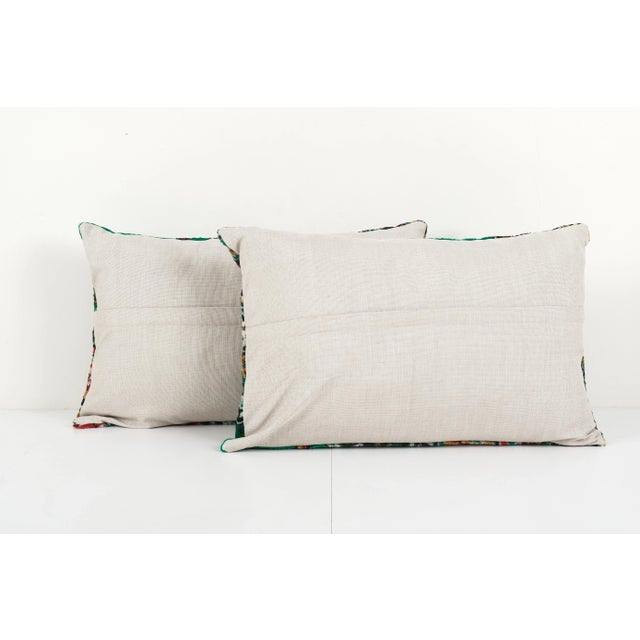 Turkish Green Velvet Pillow Cover - a Pair For Sale - Image 4 of 5