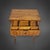 Biedermeier side table with a lyre-shaped base. The two side lyres are crafted from solid cherry wood and adorned with...