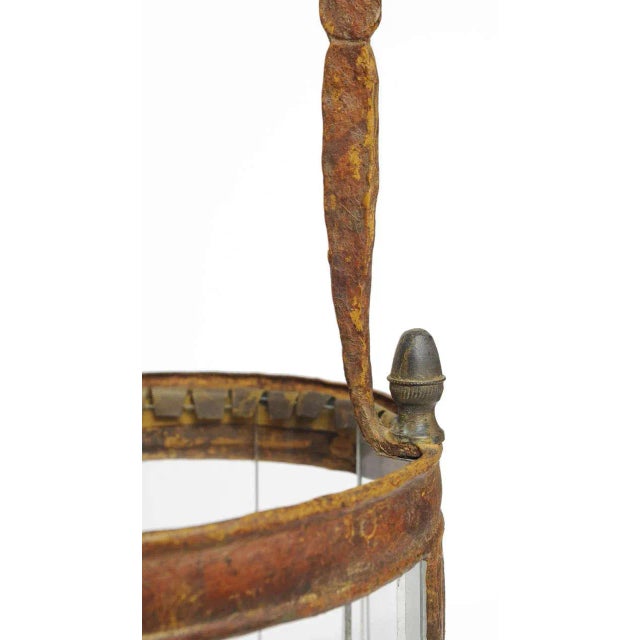 Antique Lacquered Wall Lantern For Sale - Image 5 of 6