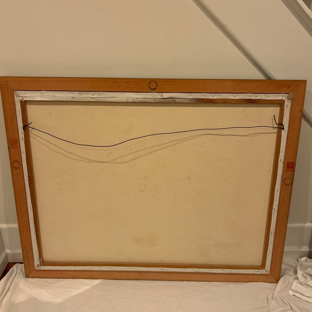 Large Original Mid Century Painting by Tircso For Sale - Image 9 of 12