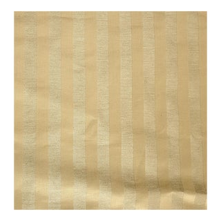 Rose Tarlow Champagne Striped Cotton Sateen- 7+1/3 Yard For Sale