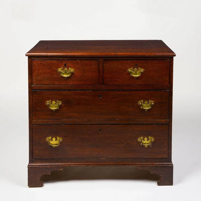 Brown George III Oak Chest of Drawers For Sale - Image 8 of 8
