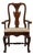 Keller Furniture Solid Cherry Traditional Style Splat Back Dining Arm Chair For Sale