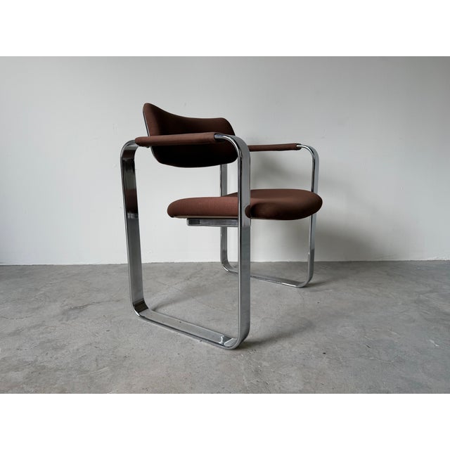 Vintage Italian Eero Aarnio Chrome Accent / Desk Chair For Sale - Image 4 of 18