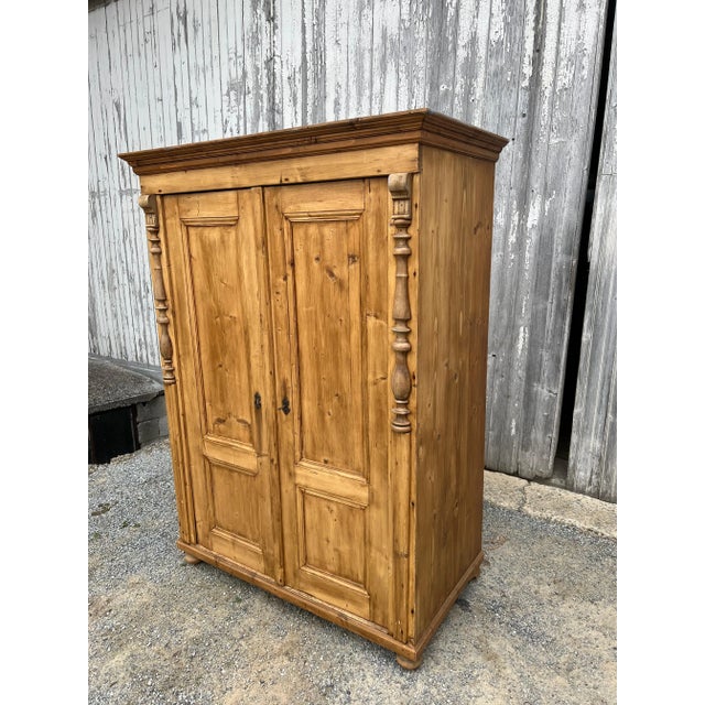 1900 - 1909 Early 20th Century Swedish Pine Armoire For Sale - Image 5 of 9