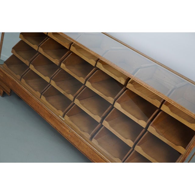 Antique British Oak Haberdashery Cabinet, 1930s For Sale - Image 4 of 18