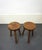 Vintage French Brutalist Stools, 1950s, Set of 2 For Sale - Image 6 of 7
