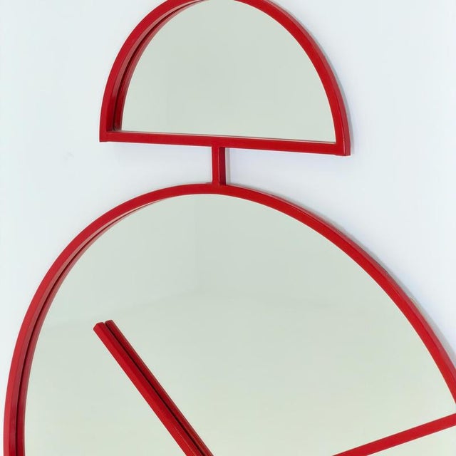 Mid-Century Pop Art Alarm Clock Wall Mirror by Pilm, Italy, 1970s For Sale - Image 11 of 13