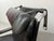 Brutalist Black Leather Armchair with Black Wooden and Metal Chrome Frame by Sonja Wasseur, Netherlands, 1970s For Sale - Image 16 of 18
