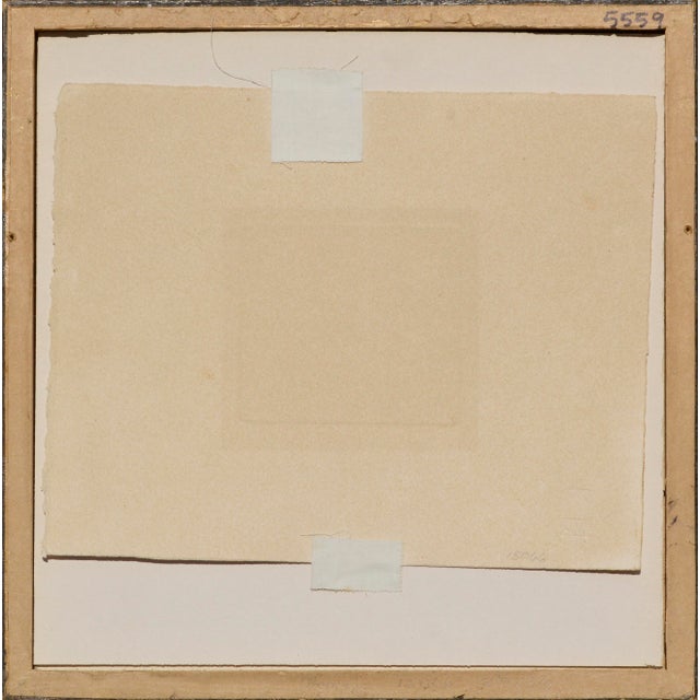 Printmaking Materials Sitting on a Park Bench - Figurative Landscape Lithograph by Mercado For Sale - Image 7 of 7