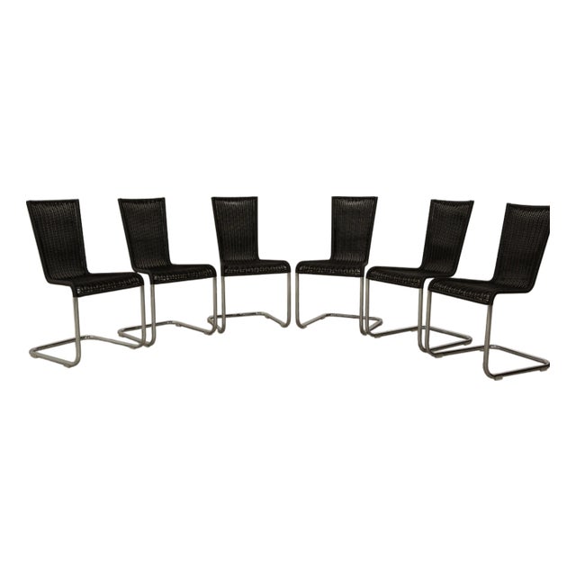 Dark Grey B20 Chairs from Tecta, Set of 6 For Sale