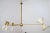 Mid-Century Modern Four-Arm Brass Asymmetrical Chandelier by Silvio Piattelli For Sale - Image 3 of 13