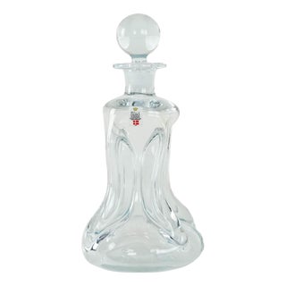 Vintage Danish Glass Carafe from Holmegaard, 1970s For Sale