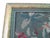 Medieval Lady Falconer Needlepoint Art in Antique Gold Frame Guc For Sale - Image 13 of 18