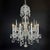 Italian Bohemian Crystal Eight-Light Chandelier, 1950s For Sale - Image 4 of 14