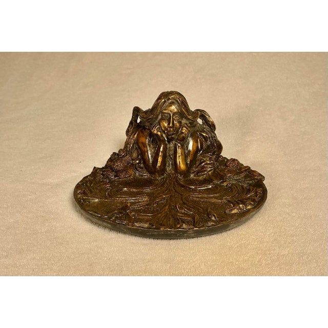 Art Nouveau Art Nouveau Bronze Vide-Poche Trinket Tray, Marked R L , Circa 1860 - 1912 For Sale - Image 3 of 12