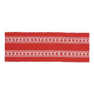 Schumacher Lubeck Tape In Red For Sale