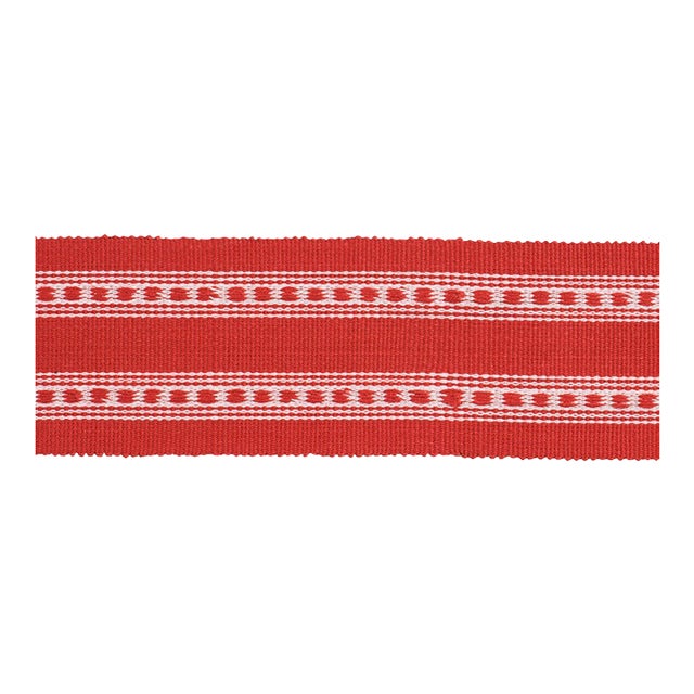 Schumacher Lubeck Tape In Red For Sale