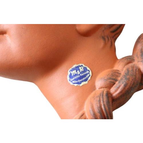 Brown Ceramic Wall Decorative from M&R Qualitäts, 1960s For Sale - Image 8 of 9