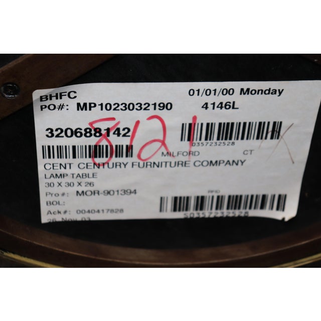 Pair of Solid Brass or Bronze Patinated Gueridons by Century Furniture Company For Sale - Image 10 of 10