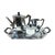 Model Ottagonale Coffee or Tea Service from Alessi, 1940s, Set of 4 For Sale