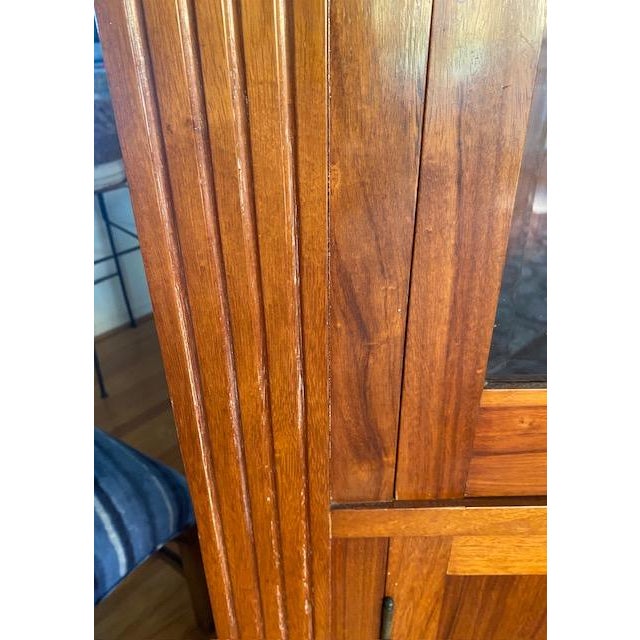 Chippendale Pair of Towering Antique Corner Cabinets For Sale - Image 3 of 6