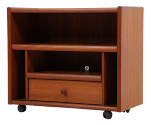 Vintage Teak Record Cabinet, 1970s