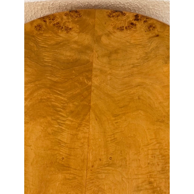 Wood 1950s Elegant Art Deco Round Side Table For Sale - Image 7 of 9