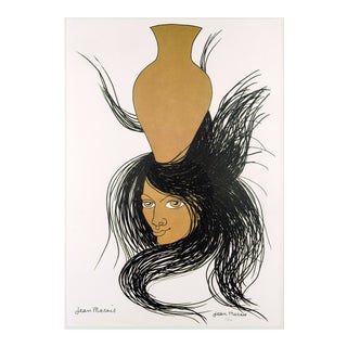 Jean Marais, Femme au vase, Lithograph For Sale
