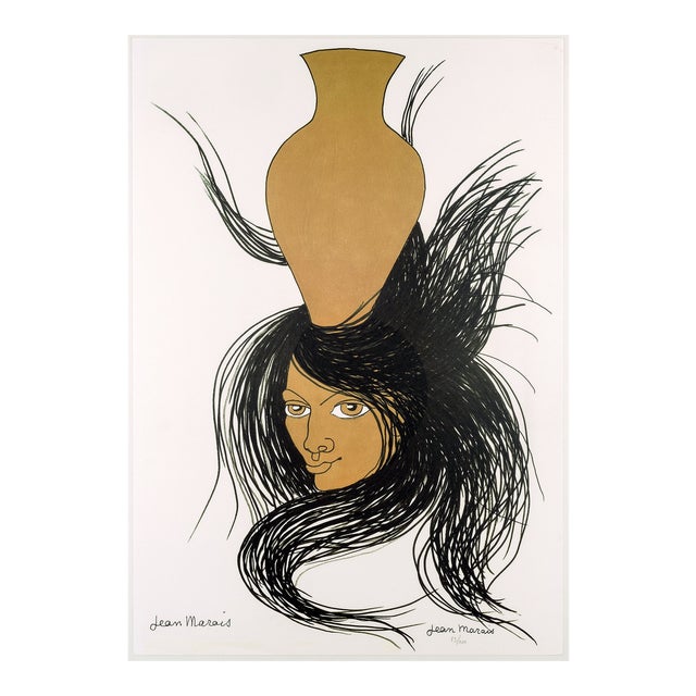 Jean Marais, Femme au vase, Lithograph For Sale