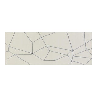 New Modern Moroccan Azilal Professional Hand Knotted Wool Rug, 2'7x7 For Sale