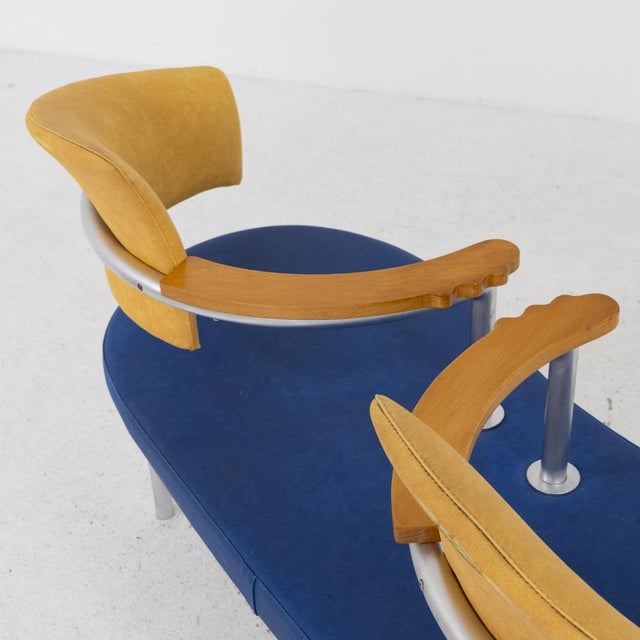 Colored Two-Seater Sofa, 1980s For Sale - Image 11 of 12