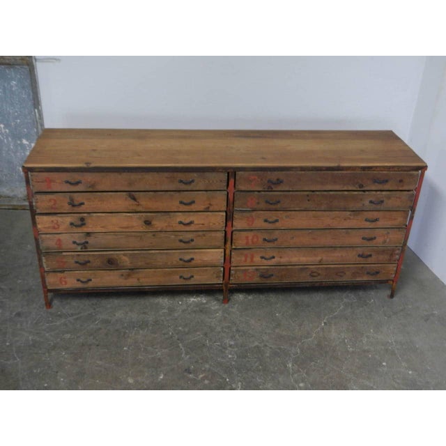 Industrial Industrial Chest of Drawers, 1960s For Sale - Image 3 of 12