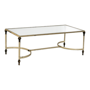 Coffee Table Iron With Brass Detail