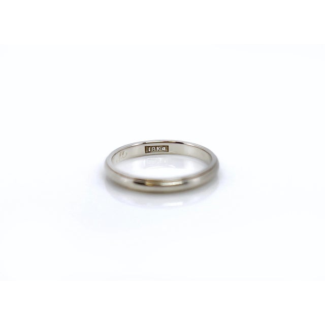 1930s Vintage Art Deco Jr Wood Wedding Band, w.c.h. To m.m.m., Size 5.5 For Sale - Image 4 of 7