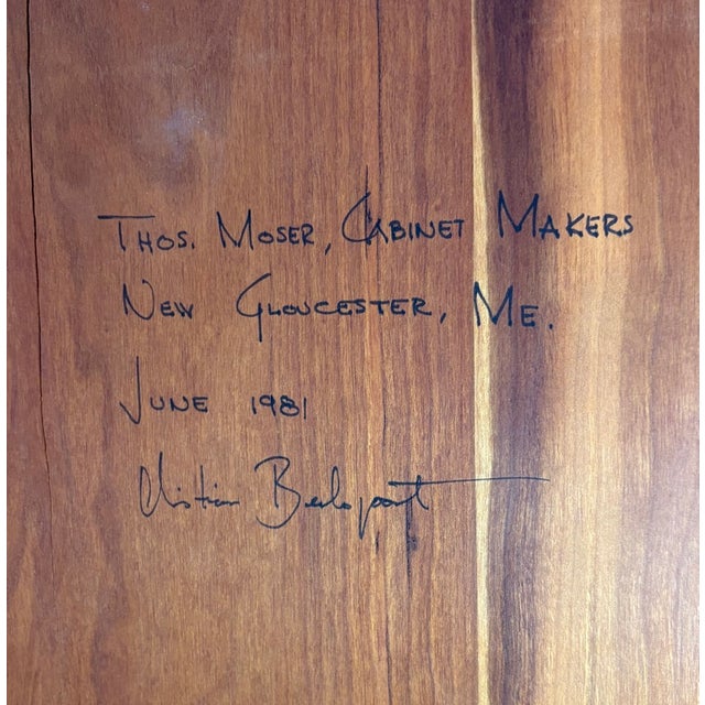 Vintage 1980 Thos Moser Shaker Cherry Cupboard Desk For Sale - Image 14 of 15