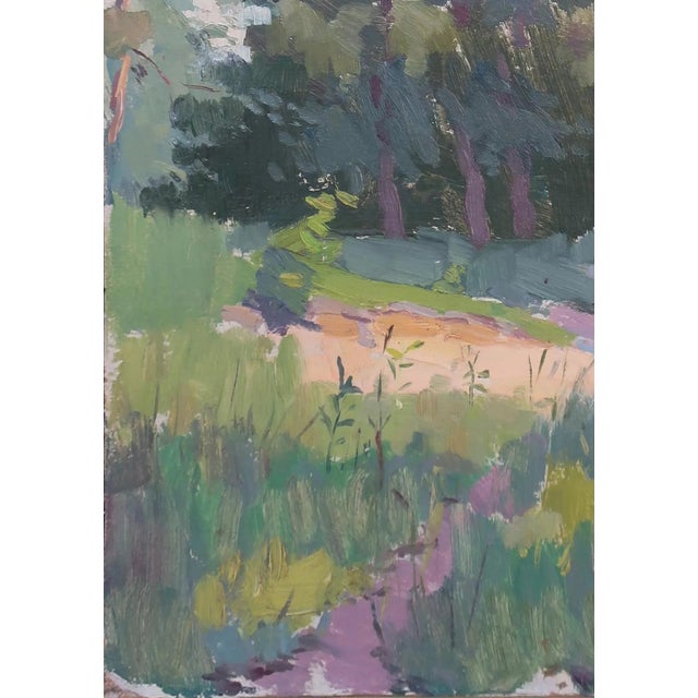 1960s Impressionist Forest Oil Painting, Ukrainian Artist Sokolovsky, 1964 47-34 For Sale - Image 5 of 6