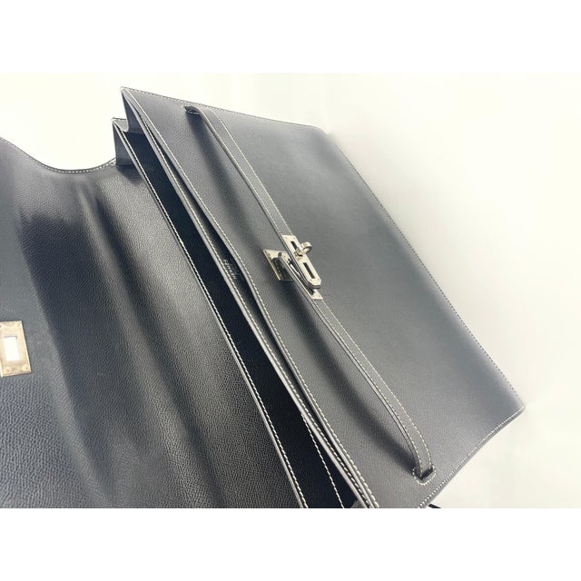 Hermès Kelly Depeche Epsom Dark Blue 38cm For Sale - Image 10 of 12