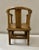 Minature Asian Teak Wood Chair (8.5” High) in a Lotus Blossom Style For Sale - Image 6 of 6