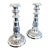 English Georgian Sheffield Silver on Copper Telescopic Candlesticks - A Pair For Sale