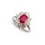 Gender: Ladies Metal Type: 18K White Gold Ring Size: 6.5 Weight: 4.68 grams Ladies 18K white gold vintage, diamond and...