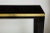 Bespoke Ebonized Brass-Banded Consoles on Tapered Legs For Sale - Image 4 of 9