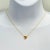 2020s Citrine Heart Pendant Necklace in 18k Yellow Gold For Sale - Image 5 of 7