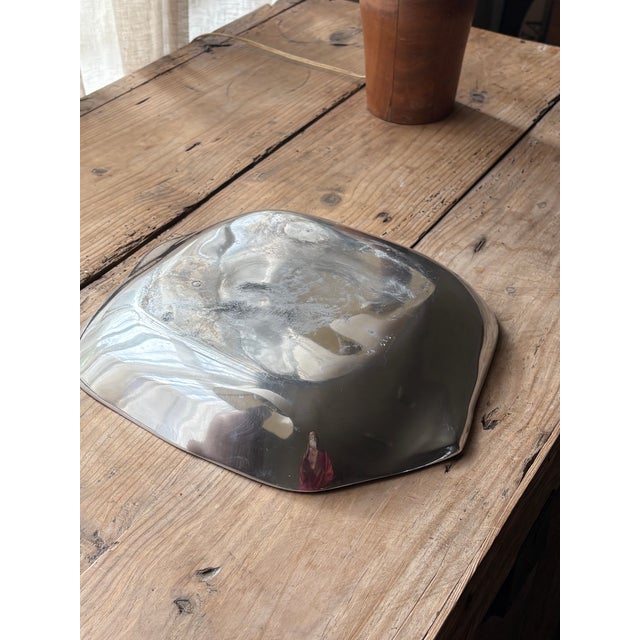 Vintage Nambe #515 Sculptural Aluminum Serving Bowl For Sale - Image 13 of 14
